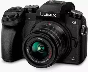 image of one of the cheapest filmmaking 4K video cameras is the Panasonic Lumix G7 4K Digital Camera