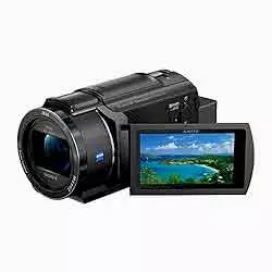 photo of the Sony FDR-AX43A 4k camcorder which is one of the top 7 camcorders for filming skateboarding action