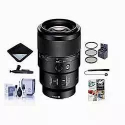 photo of the Sony FE 90mm f/2.8 Macro G OSS Lens - Bundle with 62mm Filter Kit, Lens Wrap, Lens Cleaner, Cleaning Kit, Lens Cap Leash - PC Software Package