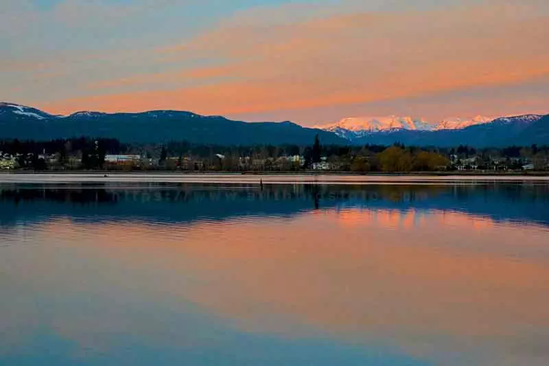 Image of the Comox Glacier on Vancouver Island after post processing.