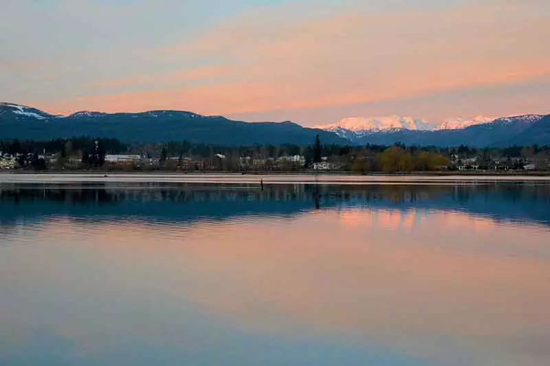 Image of the Comox Glacier on Vancouver Island before post processing.