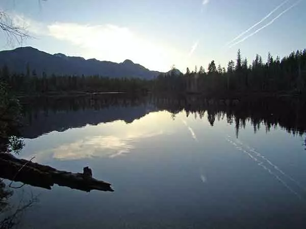 photo of star lake with no camera lens filters used