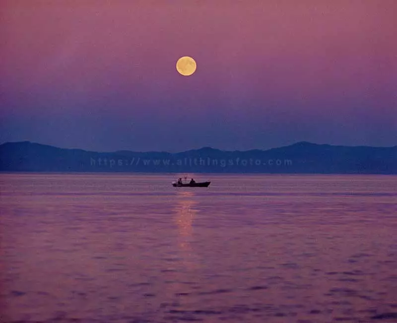 beautiful seascape photo taken during the Blue Hour on Vancouver Island