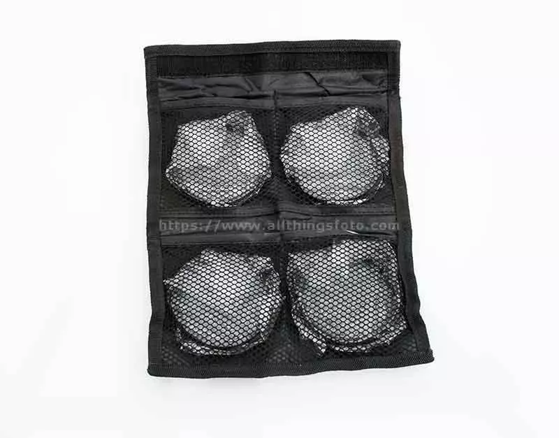 photo of close-up lenses in their protective pouches