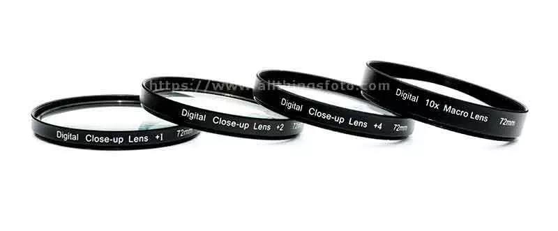 photo of close-up lenses from +1 to +10 diopter